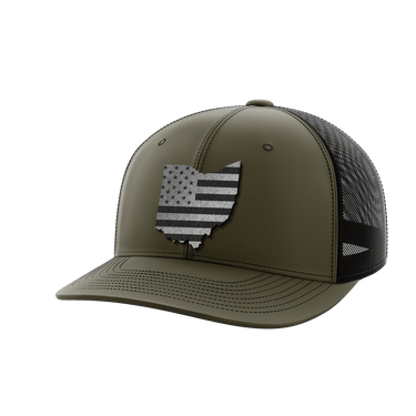Ohio United Hats Hat Greater Half OD Green/Black Black Leatherette Ohio